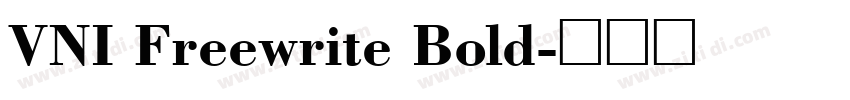VNI Freewrite Bold字体转换